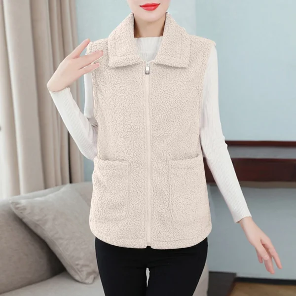 Women's Fall And Winter Temperament Lamb's Wool Thickened And Padded Warm Plus - Image 46