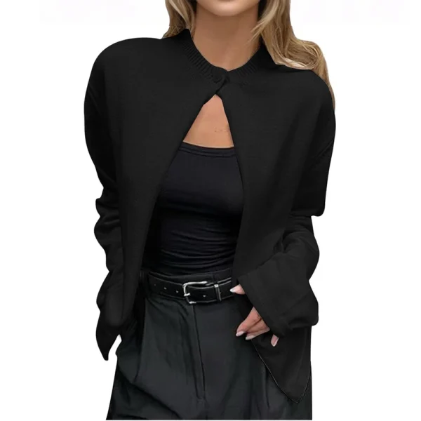 Women's Cardigan Sweaters Front Button V-Neck Lightweight Knit Cardigans - Image 14