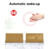 Digital Alarm Clock For Bedroom - Wooden Desk Clock With Date, Day Of The Week - Image 6