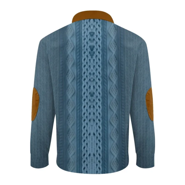 Men's Corduroy Cardigan 6-button Long-sleeved Sweatshirt - Image 12