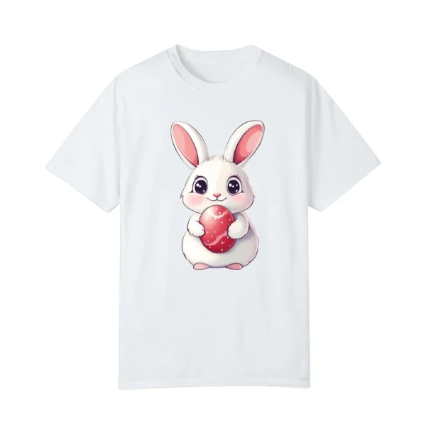 Happy Easter Women's Fashion Printed Round Neck Short Sleeve T-Shirt Pullover - Image 32