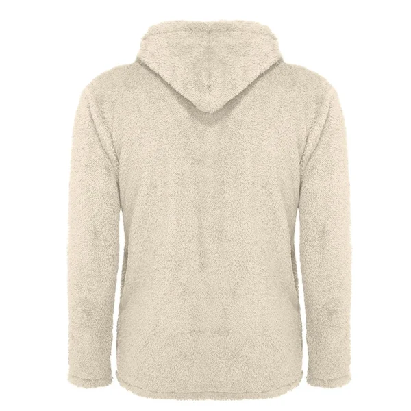 Fall And Winter Men's Solid Color Hooded Fleece Coat Fleece Fashion Trend - Image 8