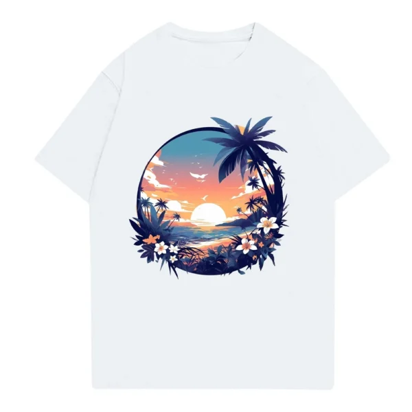 Men's Stand Collar Short Sleeve Shirt Loose Leisure Holiday Shirt Man - Image 10