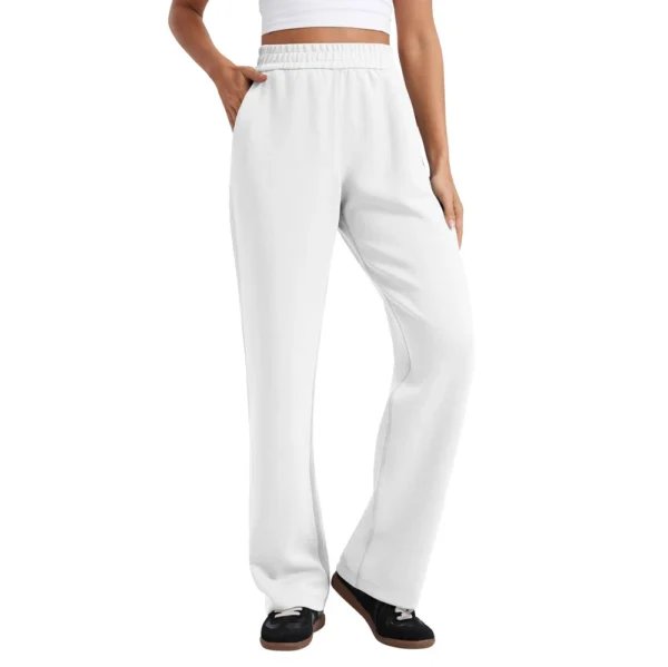 Women's Fashion Straight Casual Hundred Draped Sweat Casual Pants With Pockets - Image 5