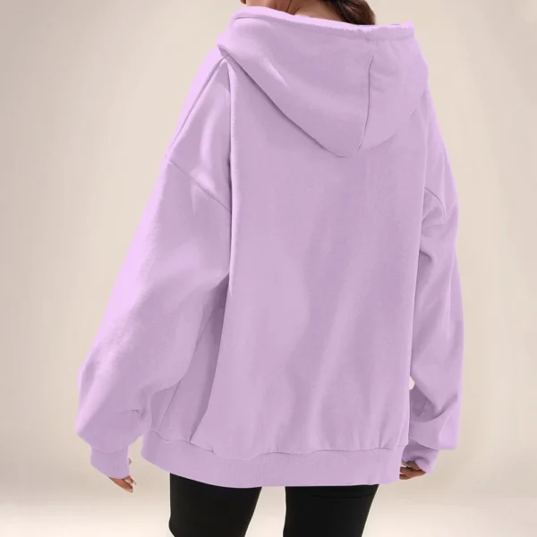 Women's Solid Color Zipper Sweatshirt Tops Daily Casual Jacket - Image 10
