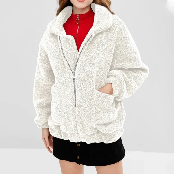 Fashion Women High Collar Solid Casual Sleeve Pullover Blouse Long Sleeve - Image 28