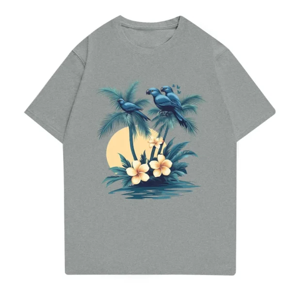 Men's Stand Collar Short Sleeve Shirt Loose Leisure Holiday Shirt Man - Image 19