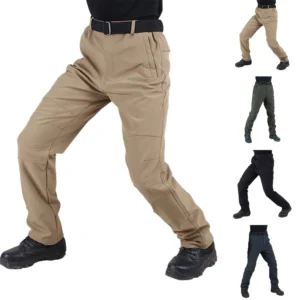 Men's Multi Pocket Work Pants For Sports And Outdoor Activities, Multi Pocket