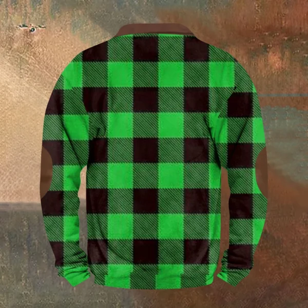 Men'S Retro Casual Sportswear With Open Zipper Sweatshirt Jacket - Image 10