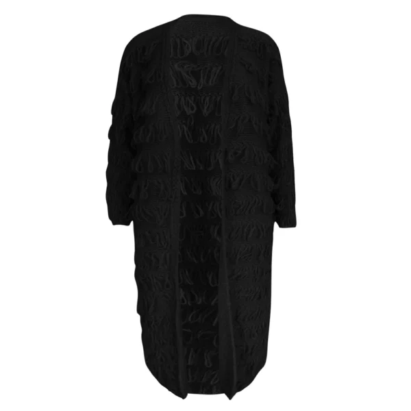 Women's 2024 Fashion Casual Open Front Chunky Cable Knit Sweaters Coats - Image 7