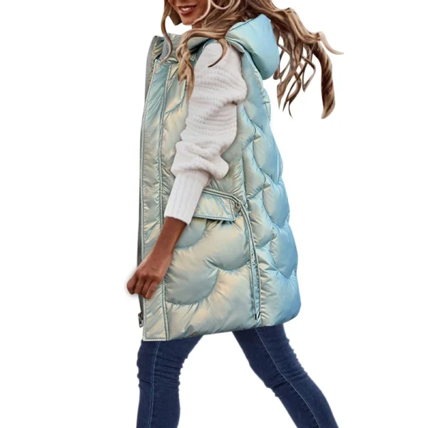 Women's Fashion  Winter Disposable Cotton Vest Mid-length Versatile Slim Fit - Image 19