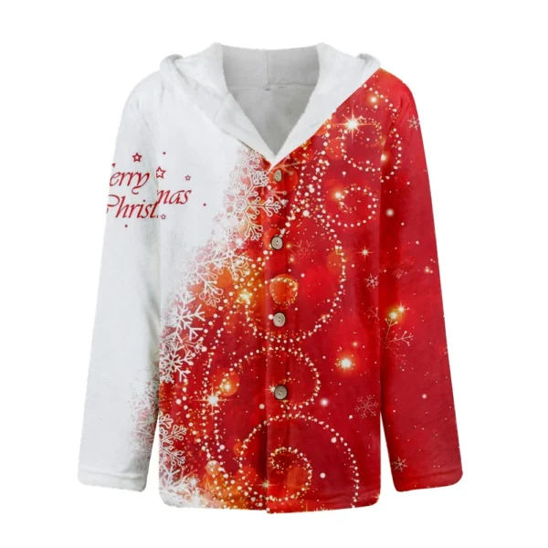 Men'S Winter Zipper Hooded Fleece Sweatshirt With Patch Pocket Casual Jacket - Image 12