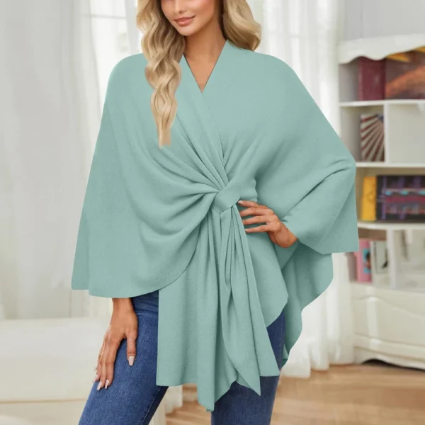 Women's Elegant Shawl Wraps Soft Open Front Sweater For Spring Fall Winter - Image 31