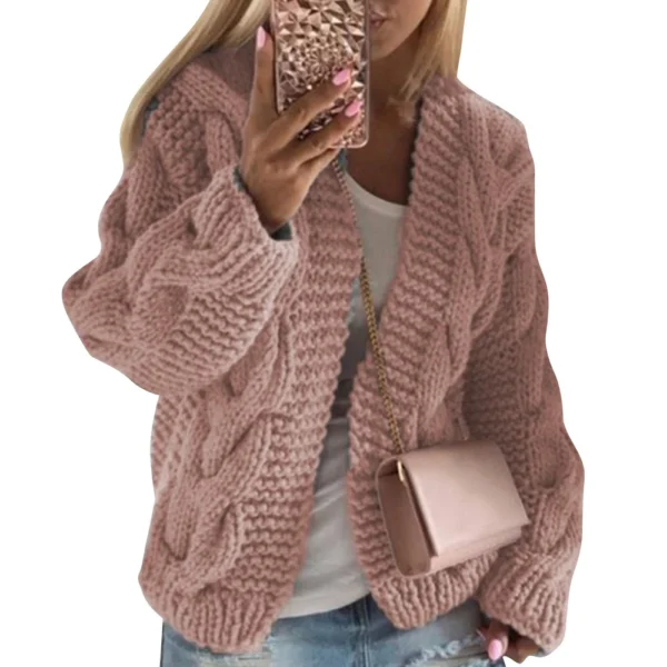 Women's Fashion Casual  Knit Cardigan Sweater - Image 34