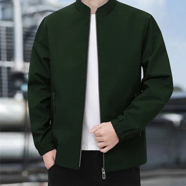 Mens Corduroy Casual Lapel Outdoor Solid Color Stylish Executive Jacket - Image 16