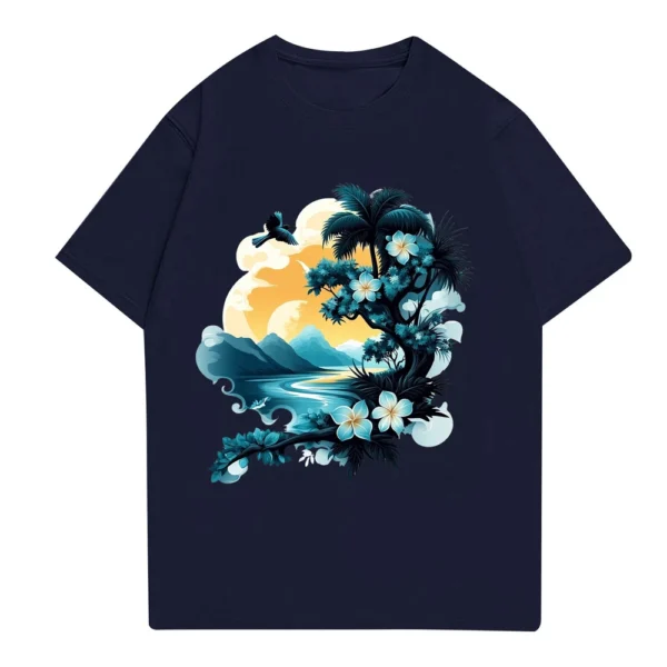 Men's Stand Collar Short Sleeve Shirt Loose Leisure Holiday Shirt Man - Image 23
