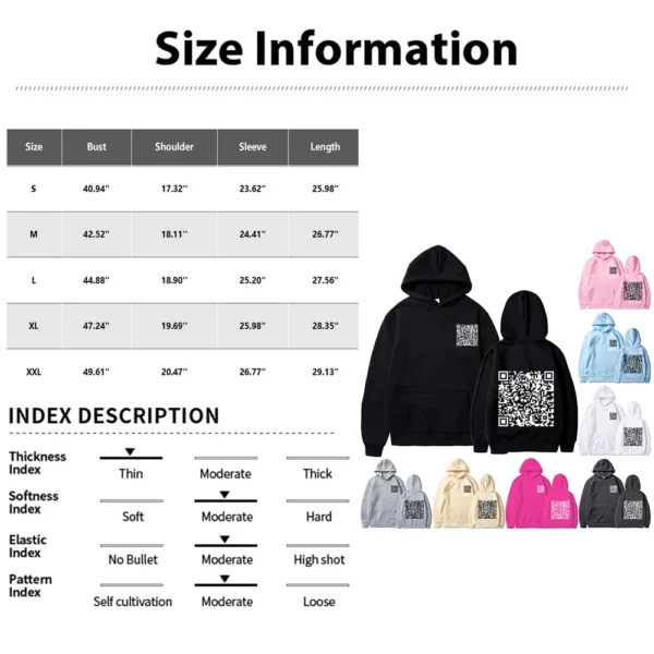 Unisex Fashion Casual Long Sleeved Round Neck Loose Plush Pullover With Rope - Image 15