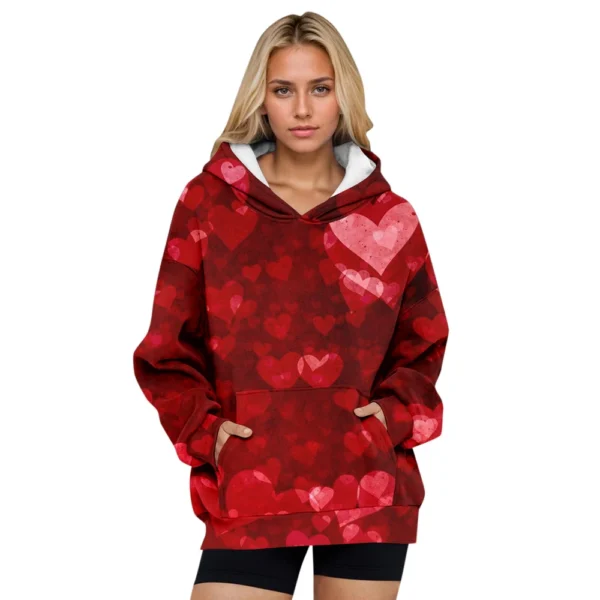 Womens Oversized Sweatshirts Fleece Hoodies Long Sleeve Shirts Pullover Fall - Image 7