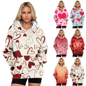 Womens Oversized Sweatshirts Fleece Hoodies Long Sleeve Shirts Pullover Fall