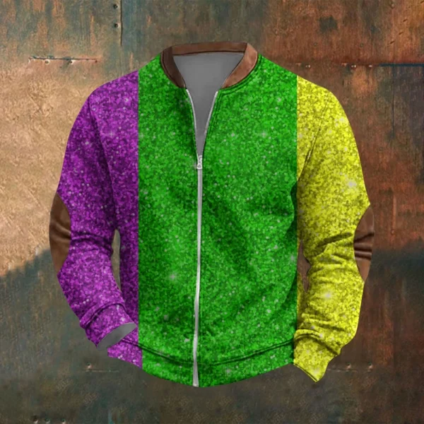 Men's Retro Casual Gradient Printed Sweatshirt - Image 19