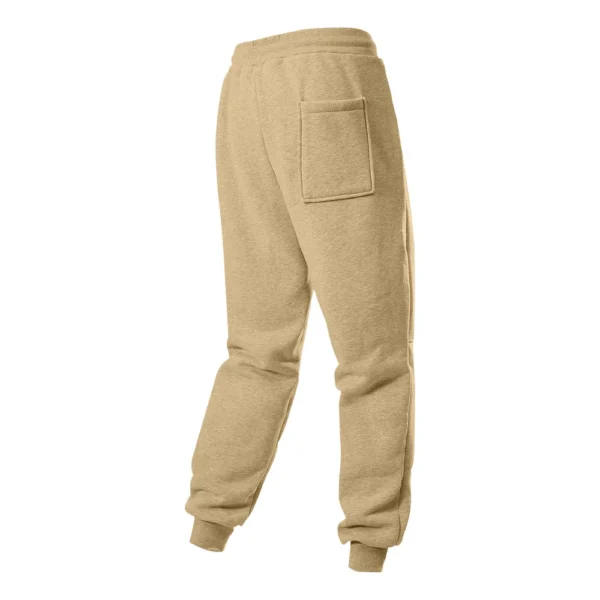Men's Fleece Active Retro Casual Leg Tied Pants Mens Sweatpants with Pockets - Image 5