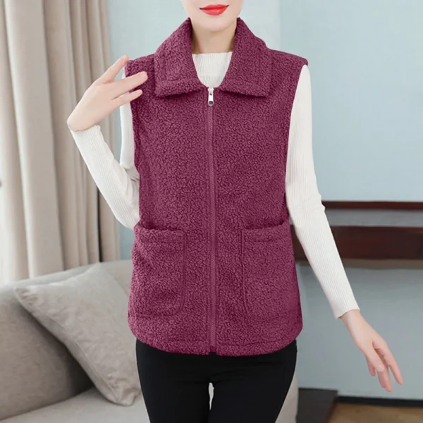 Women's Fall And Winter Temperament Lamb's Wool Thickened And Padded Warm Plus - Image 40