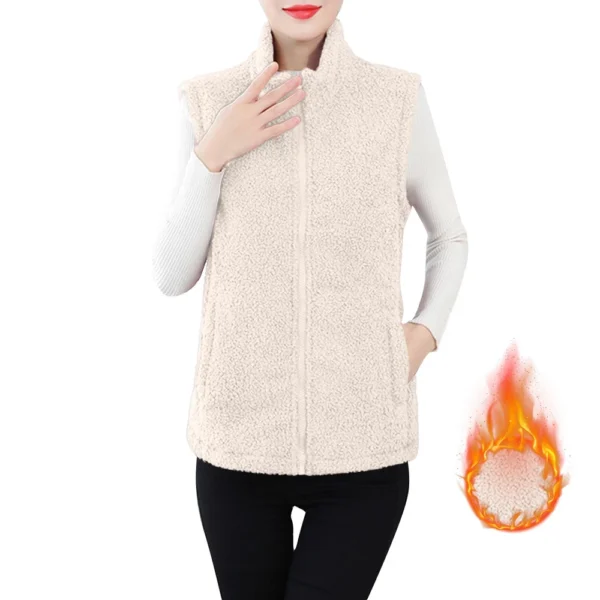 Women's Fall And Winter Temperament Lamb's Wool Thickened And Padded Warm Plus - Image 9