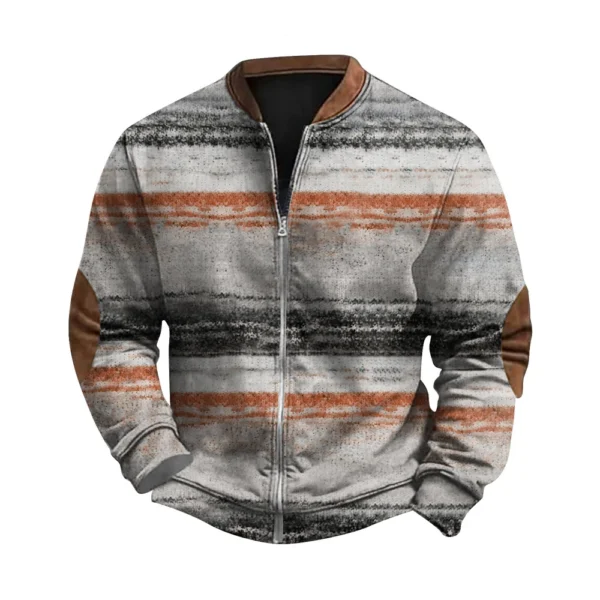 Men's Retro Casual Gradient Printed Sweatshirt - Image 23