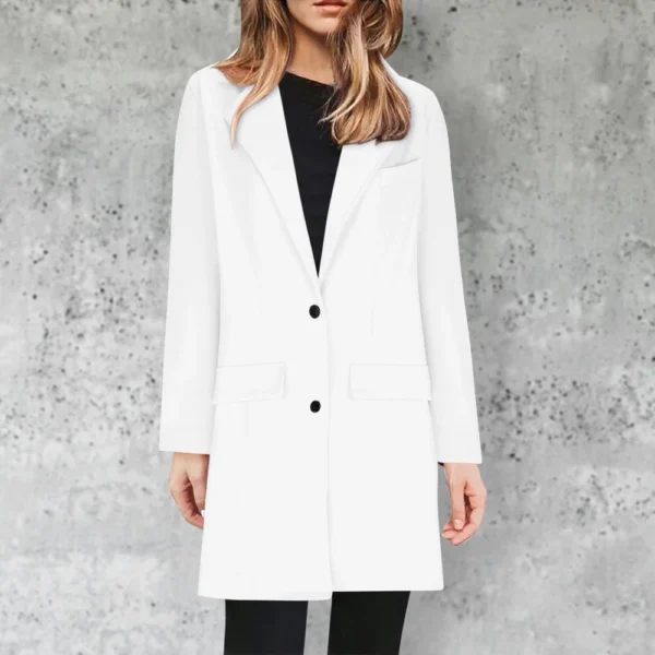 Jacket For Women Casual Plus Size Coat Winter Business  Solid Color Suit Jacket - Image 37