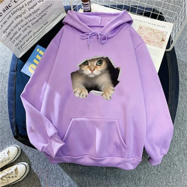 Womens Oversized Fleece Sweatshirts Long Sleeve Sweaters Pullover Fall Outfits - Image 31