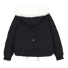 Winter Thickened Cotton-padded Jacket For Age Reduction, Largecollar, Hooded - Image 9