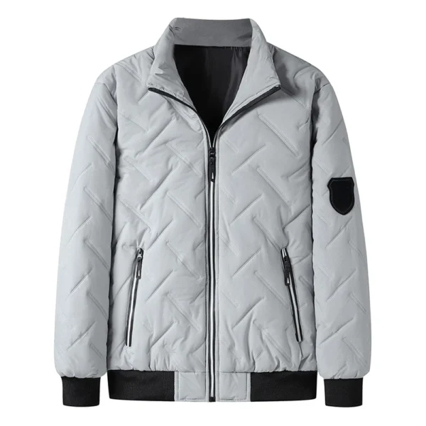 Men's Cotton-padded Fall And Winter Coat Warm And Thick Windproof Coat Stand-up - Image 9