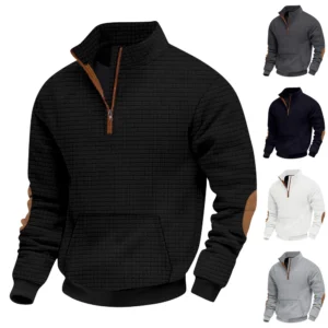Spring And Men's Standing Collar Sweatshirt Is Outdoor Casual Sweaters Tops