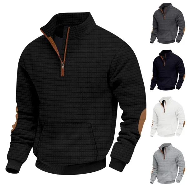 Spring And Men's Standing Collar Sweatshirt Is Outdoor Casual Sweaters Tops