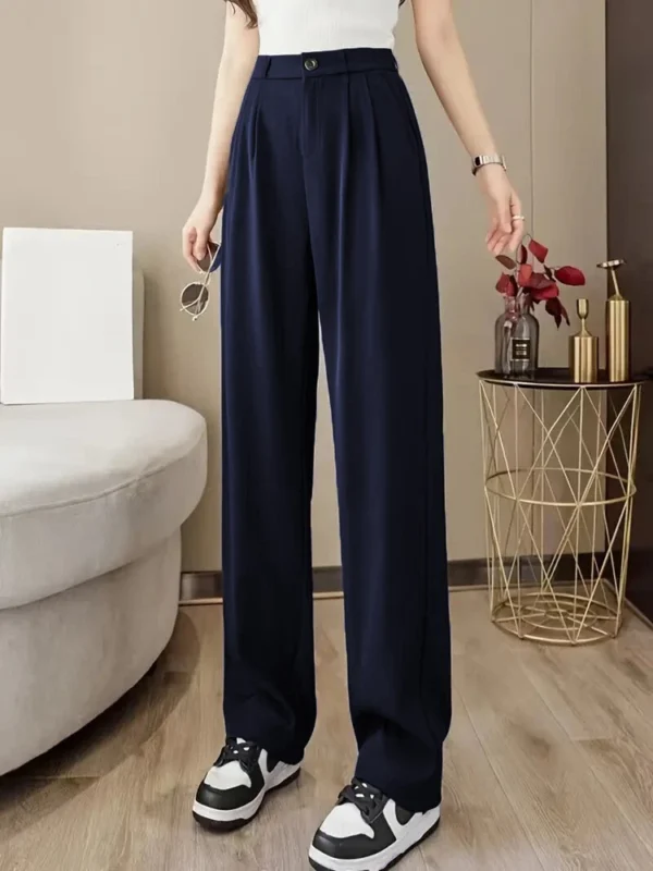 Women's casual long casual loose trousers suit pants women - Image 14