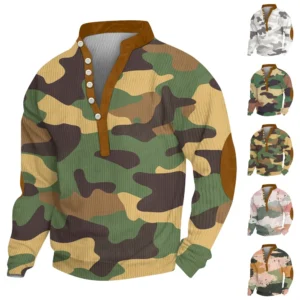 Men's new half zipper long sleeved tactical arm pullover training men's clothing