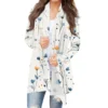 Women's Fashion Casual Vintage Floral Printed Mid-Length Cardigan Jacket - Image 8