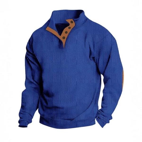 Spring And  Men's Standing Collar Sweatshirt Is Outdoor Casual Sweaters Tops - Image 22