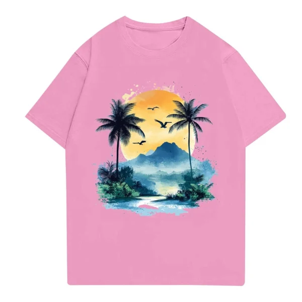 Men's Stand Collar Short Sleeve Shirt Loose Leisure Holiday Shirt Man - Image 26