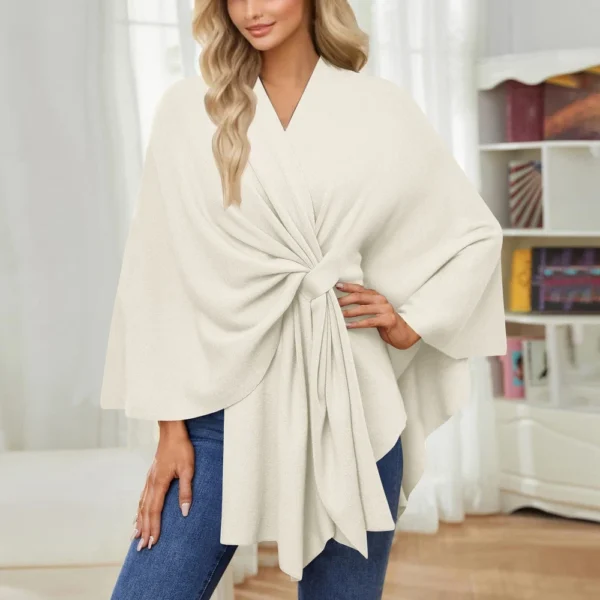 Women's Elegant Shawl Wraps Soft Open Front Sweater For Spring Fall Winter - Image 51