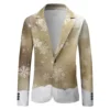 Unisex Winter Christmas Prints Suit Jackets Unisex Casual Fashion Button Jackets - Image 6