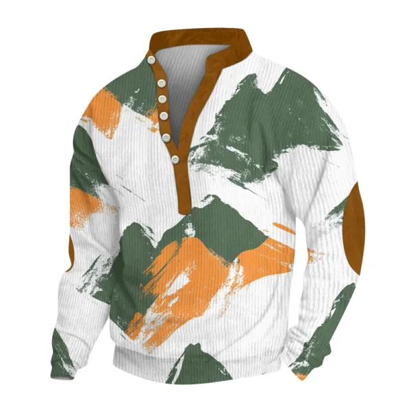 Men's new half zipper long sleeved tactical arm pullover training men's clothing - Image 10