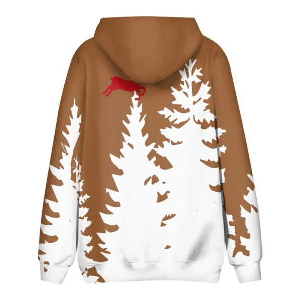 Men's Print Plush Warm Coat Fleece Sweater Casual Coat Pocket Sweater Winter - Image 11