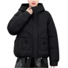 Winter Thickened Cotton-padded Jacket For Age Reduction, Largecollar, Hooded - Image 14