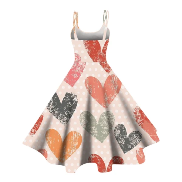 Christmas Ladies Casual Fashion Flower Print Sexy Off Shoulder Punk Retro Skirt - Image 12