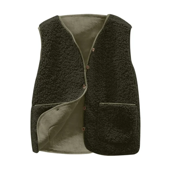 Women's Fashion Casual Loose Lamb Wool Female Short   Winter  Vest - Image 23
