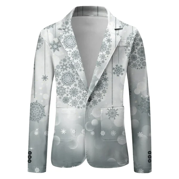 Unisex Winter Christmas Prints Suit Jackets Unisex Casual Fashion Button Jackets - Image 20