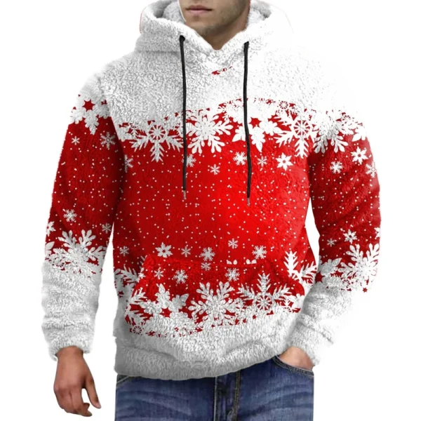 Men's Standing Collar Sweatshirt Is Outdoor Casual Sweaters Tops - Image 5