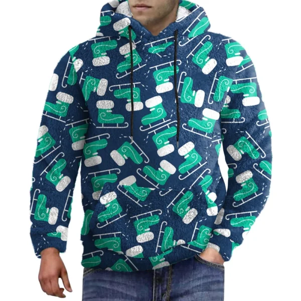 Men's Standing Collar Sweatshirt Is Outdoor Casual Sweaters Tops - Image 4