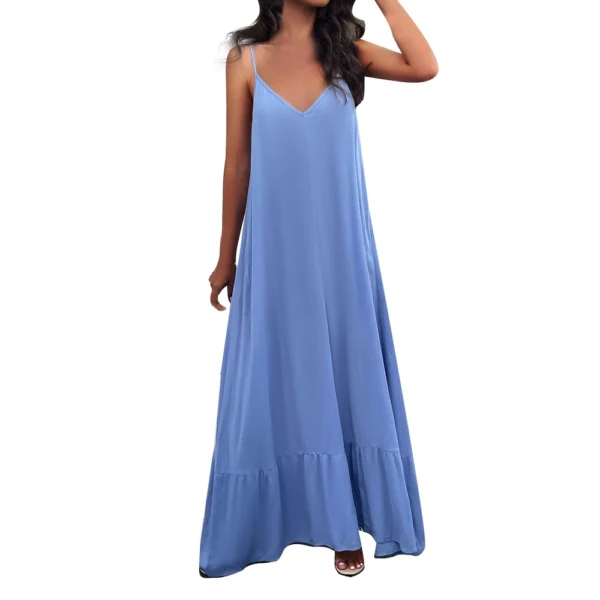 Women's Dresses Sleeveless Loose Casual Temperament Elegant Sexy Solid Color - Image 23